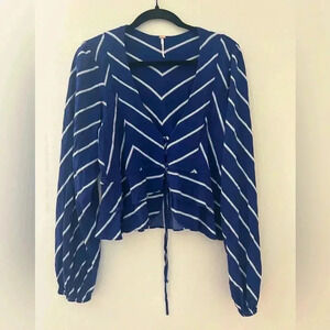 Free people Samifran peplum crop top size L
